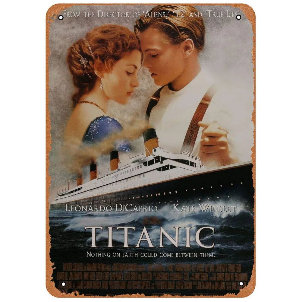 Classic Movie Dance With Wolves Metal Tin Signs Rush Hour Posters Plate Wall Decor for Bars Man Cave Cafe Clubs Garage Retro - Grand Goldman