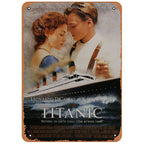 Classic Movie Dance With Wolves Metal Tin Signs Rush Hour Posters Plate Wall Decor for Bars Man Cave Cafe Clubs Garage Retro - Grand Goldman