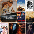 Classic Movie Dance With Wolves Metal Tin Signs Rush Hour Posters Plate Wall Decor for Bars Man Cave Cafe Clubs Garage Retro - Grand Goldman