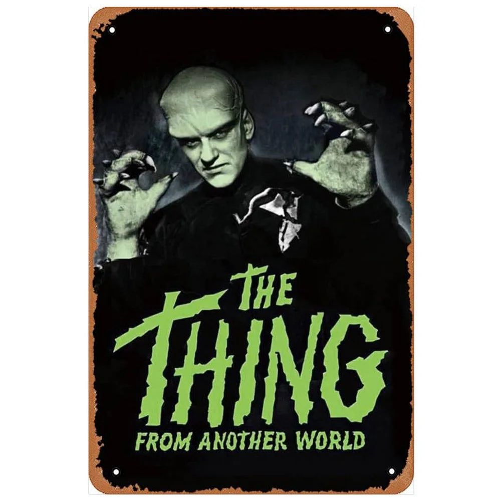 Classic Movie Metal Tin Signs Scream Sing Hunting Posters Plate Wall Decor for Home Film Bars Man Cave Cafe Clubs Garage Retro - Grand Goldman