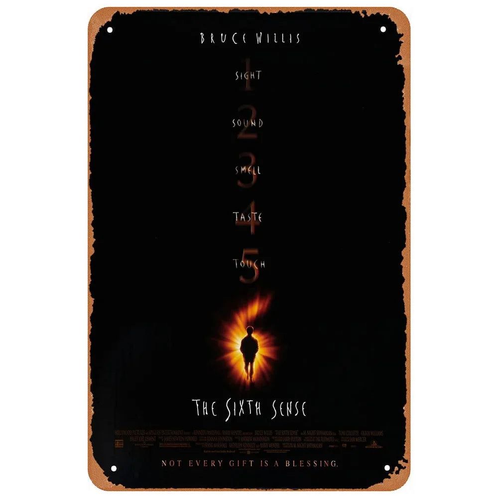 Classic Movie Metal Tin Signs Scream Sing Hunting Posters Plate Wall Decor for Home Film Bars Man Cave Cafe Clubs Garage Retro - Grand Goldman