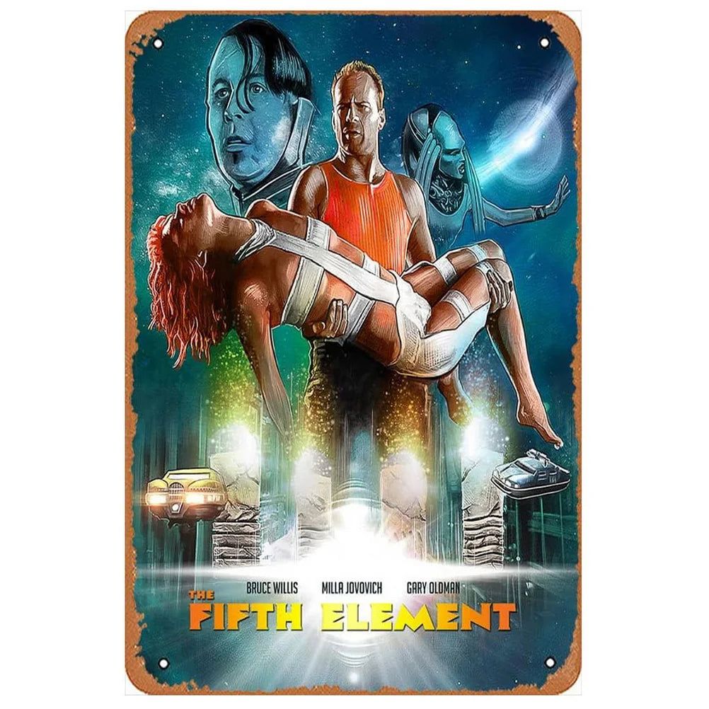 Classic Movie Vintage Metal Tin Signs True Frailty Movie Posters Wall Art Decor for Film Home Bar Man Cave Cafe Clubs Garage Pub - Grand Goldman