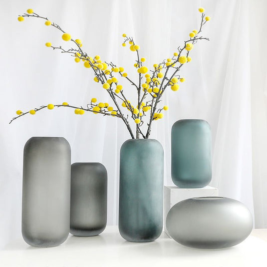 Classic Flower Artificial Flower Glass Vase - Grand Goldman