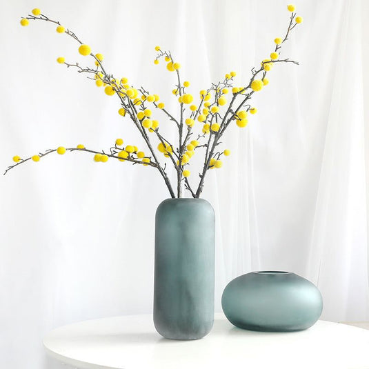 Classic Flower Artificial Flower Glass Vase - Grand Goldman