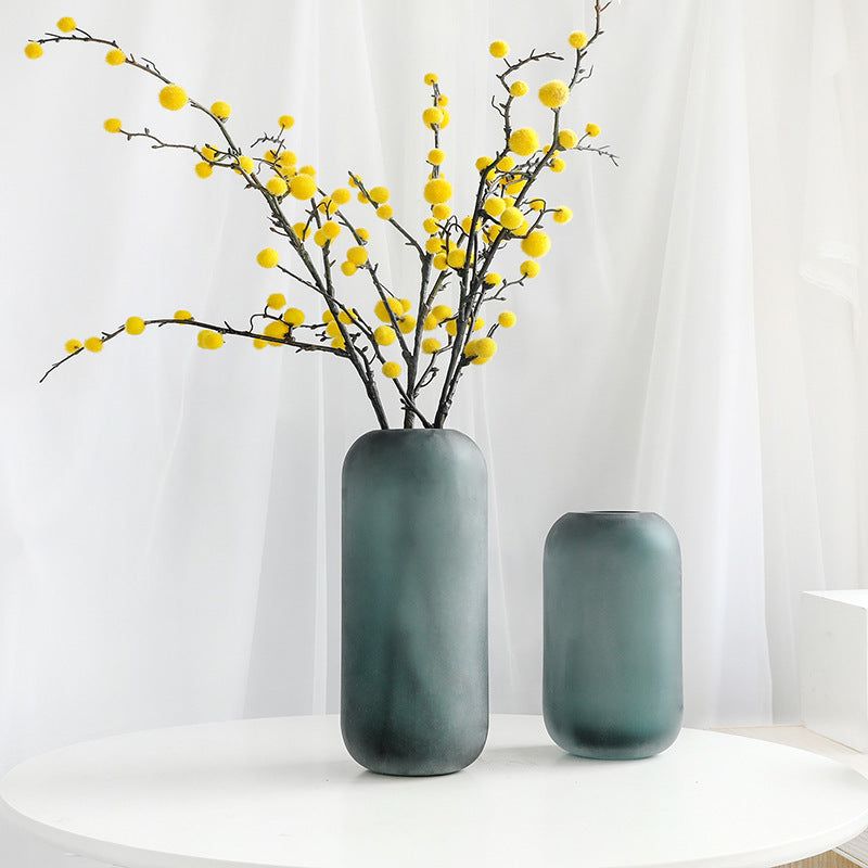 Classic Flower Artificial Flower Glass Vase - Grand Goldman