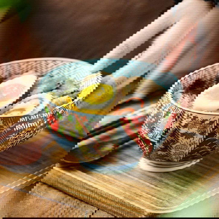 Classic High-grade Japanese Style Ceramic Bowl Large - Grand Goldman