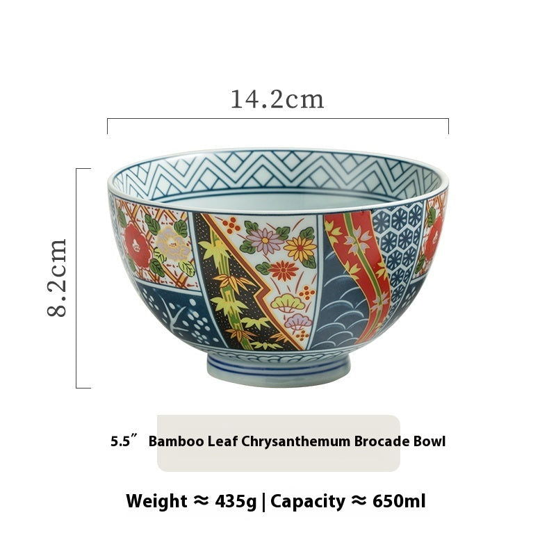 Classic High-grade Japanese Style Ceramic Bowl Large - Grand Goldman