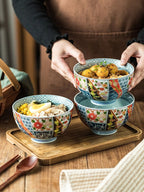 Classic High-grade Japanese Style Ceramic Bowl Large - Grand Goldman