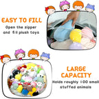 Clear Stuffed Animal Storage Bean Bag Chair Cover for Kids, Extra Large Waterparoof Beanbag Chair Cover with Zipper, PVC Bean Bag Chair for Children Plush Toys Storage & Organizing - Grand Goldman