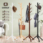 Coat Rack, Freestanding Coat Rack with 8 Hooks and 3 Adjustable Size Tree Coat Racks for Bedroom, Hallway, Entrance, Office, for Hats, Coats, Scarves, Handbags - Grand Goldman
