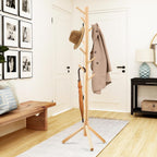 Coat Rack, Freestanding Coat Rack with 8 Hooks and 3 Adjustable Size Tree Coat Racks for Bedroom, Hallway, Entrance, Office, for Hats, Coats, Scarves, Handbags - Grand Goldman