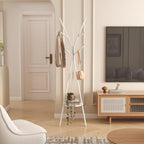 Coat Rack Hat Stand Free Standing Display Hall Tree Metal Hat Hanger Garment Storage Holder with 9 Hooks for Clothes Hats and Scarves in Gold,17.72"Wx17.72"Dx70.87" - Grand Goldman