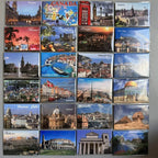 Coated Paper Fridge Magnets Tourist Souvenir Cuba Brussels Canada Croatia Dubai San Marino Isreal Miami Marseille Athens London - Grand Goldman