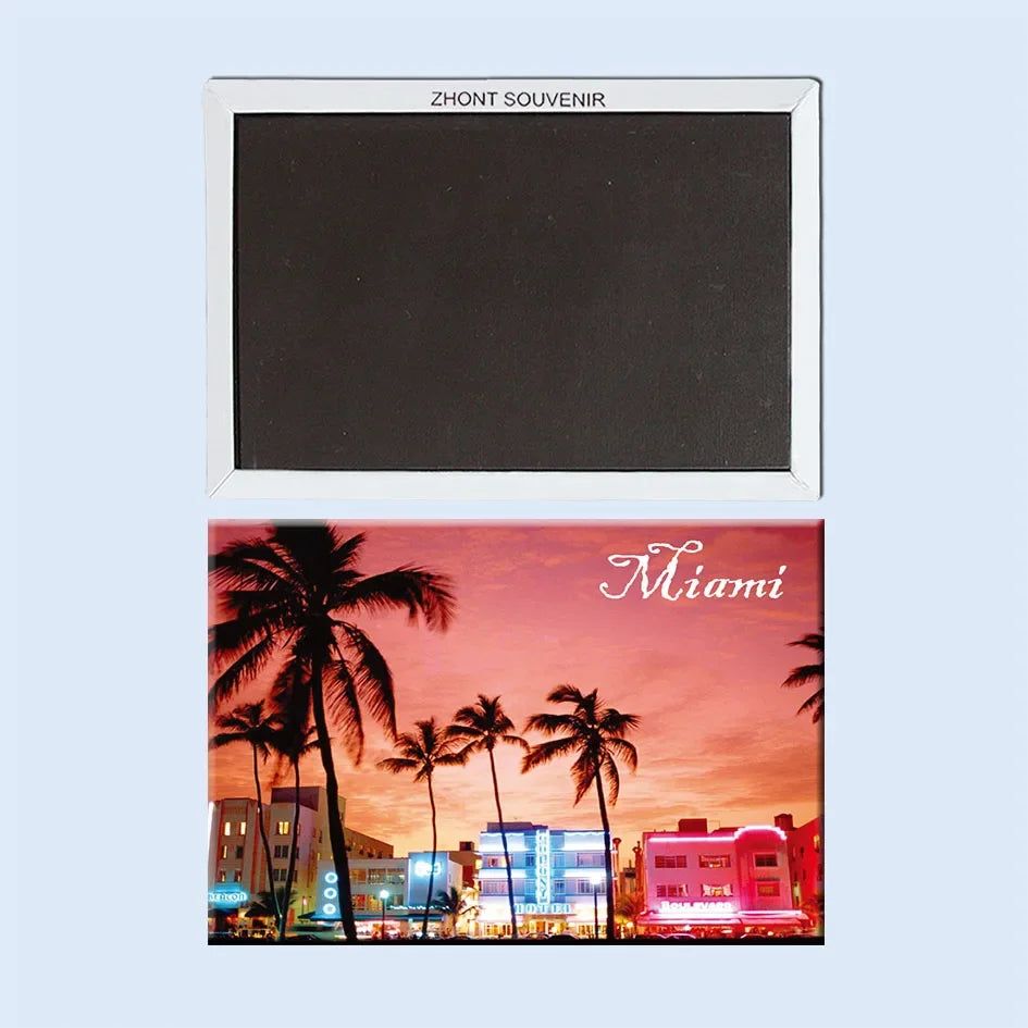 Coated Paper Fridge Magnets Tourist Souvenir Cuba Brussels Canada Croatia Dubai San Marino Isreal Miami Marseille Athens London - Grand Goldman