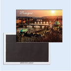 Coated Paper Fridge Magnets Tourist Souvenir Cuba Brussels Canada Croatia Dubai San Marino Isreal Miami Marseille Athens London - Grand Goldman