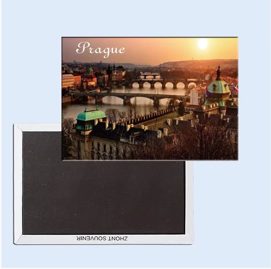 Coated Paper Fridge Magnets Tourist Souvenir Cuba Brussels Canada Croatia Dubai San Marino Isreal Miami Marseille Athens London - Grand Goldman