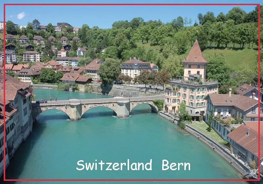 Coated Paper Fridge Magnets Tourist Souvenir Marseille Amsterdam Crotia Netherland Iceland Spain Belgium Italy Travel Gift Decor - Grand Goldman