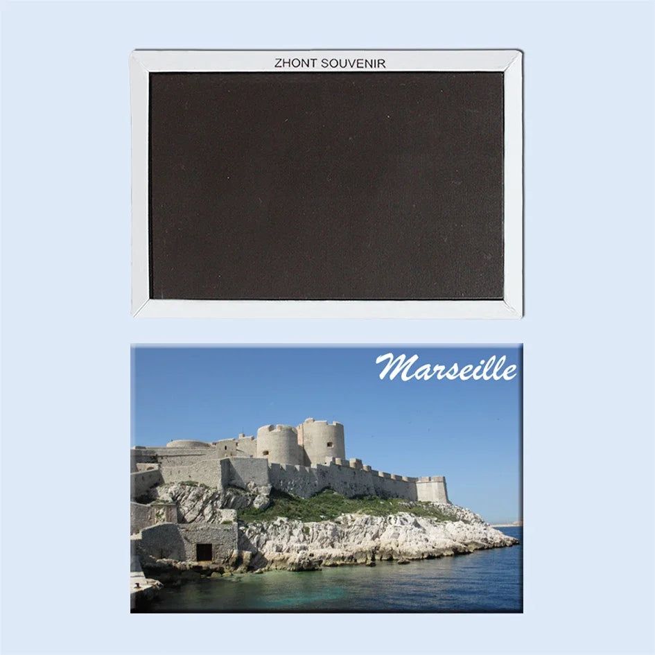 Coated Paper Fridge Magnets Tourist Souvenir Marseille Amsterdam Crotia Netherland Iceland Spain Belgium Italy Travel Gift Decor - Grand Goldman