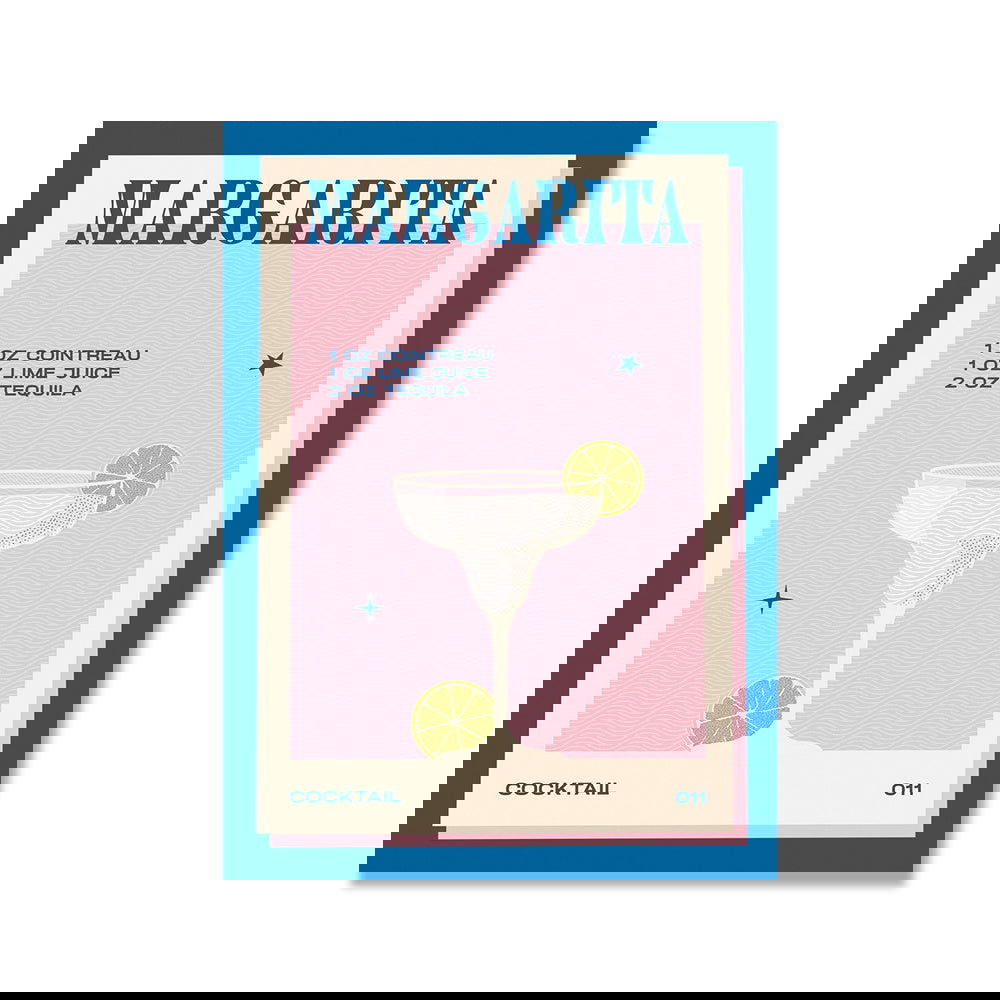 Cocktail Mojito Bar Vintage Wall Art Canvas Painting - Grand Goldman