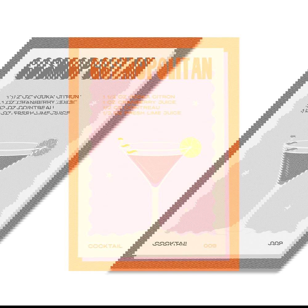 Cocktail Mojito Bar Vintage Wall Art Canvas Painting - Grand Goldman