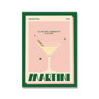 Cocktail Mojito Bar Vintage Wall Art Canvas Painting - Grand Goldman