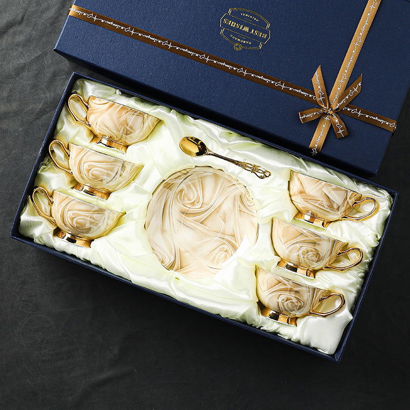 Coffee Cup Bone Porcelain High Beauty Exquisite Ceramics - Grand Goldman