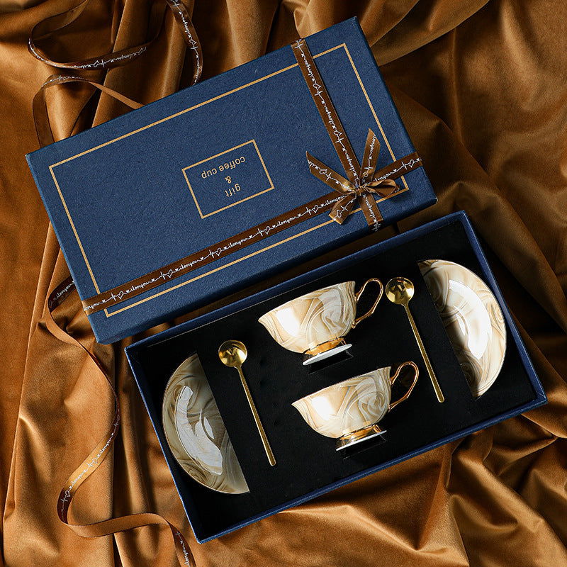 Coffee Cup Bone Porcelain High Beauty Exquisite Ceramics - Grand Goldman