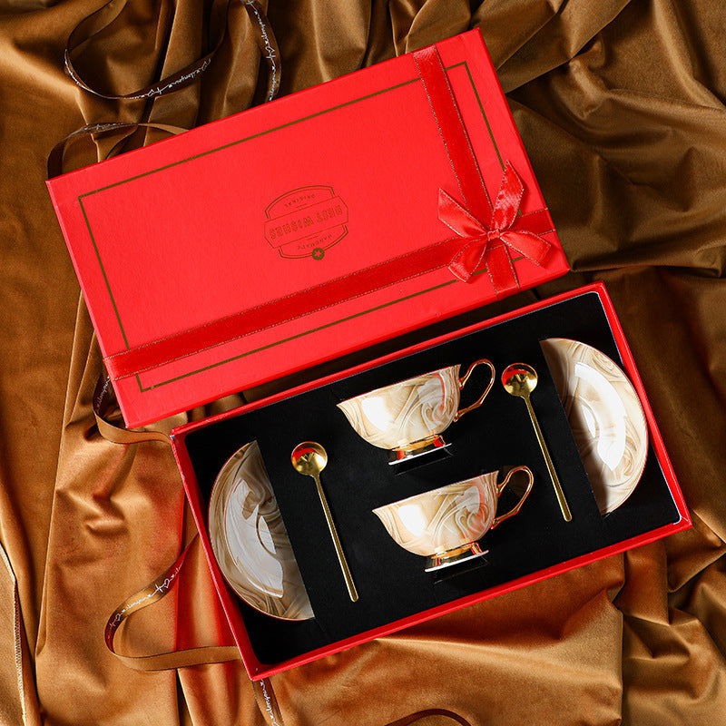 Coffee Cup Bone Porcelain High Beauty Exquisite Ceramics - Grand Goldman