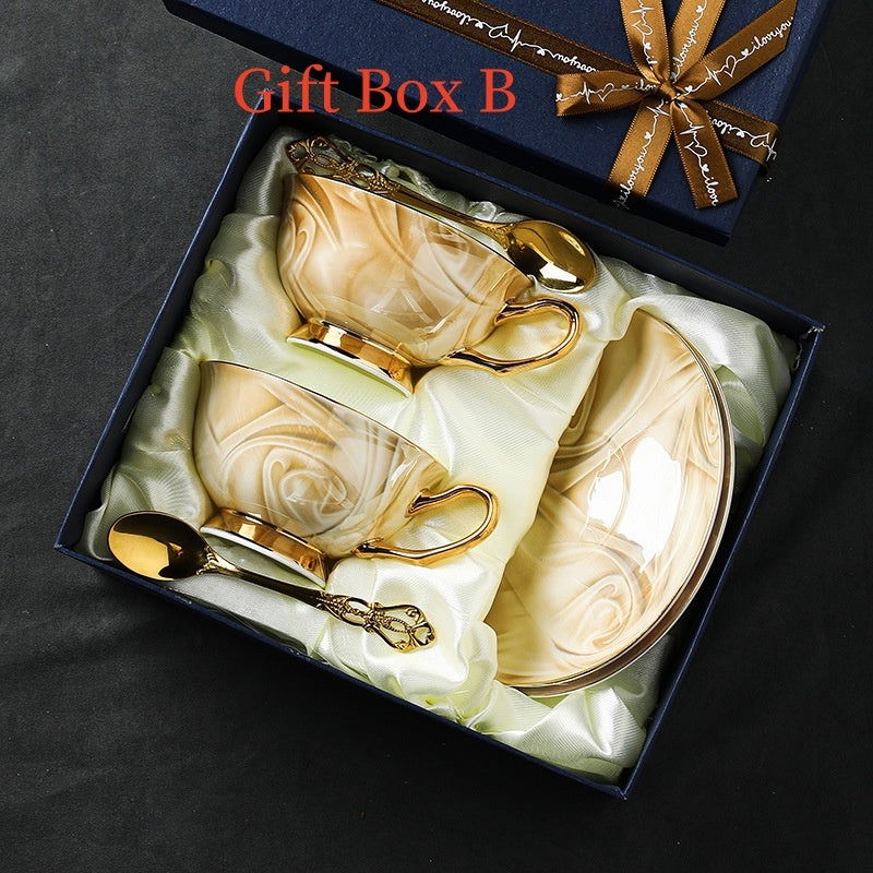 Coffee Cup Bone Porcelain High Beauty Exquisite Ceramics - Grand Goldman