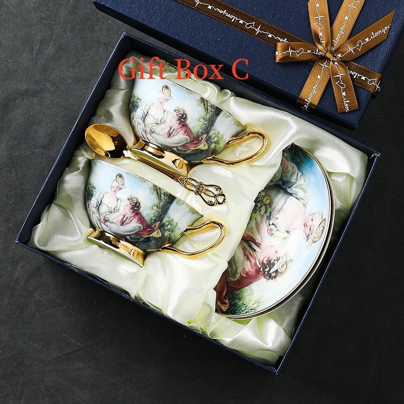 Coffee Set Suit In Blue Beauty - Grand Goldman