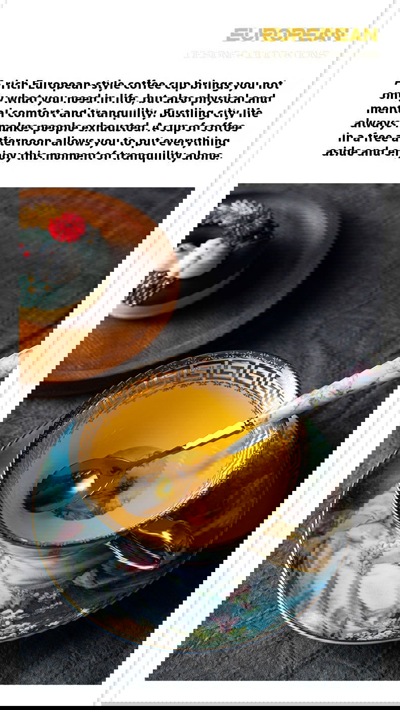 Coffee Set Suit In Blue Beauty - Grand Goldman