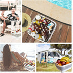 Collapsible Wash Basin for Baby Bottles with Drain Plug, 2.4 Gallons Space-Saving Camping Sink for RV, Collapsible Dish Tub (Gray) - Grand Goldman