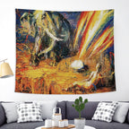 Colorful Elephant Peach Skin Tapestry Fabric Wall Decoration Hanging Cloth - Grand Goldman