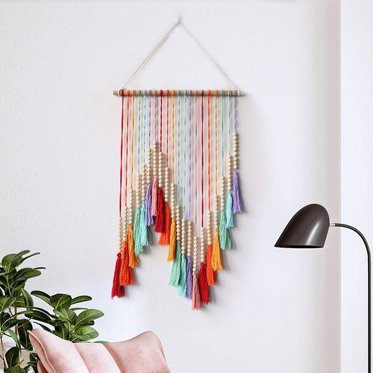 Colorful Tassel Tapestry Hand-woven Decorative Wall Hangings - Grand Goldman