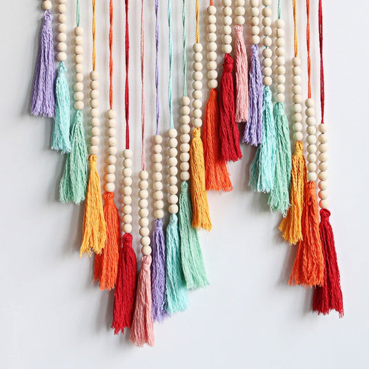 Colorful Tassel Tapestry Hand-woven Decorative Wall Hangings - Grand Goldman