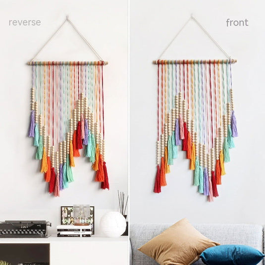 Colorful Tassel Tapestry Hand-woven Decorative Wall Hangings - Grand Goldman