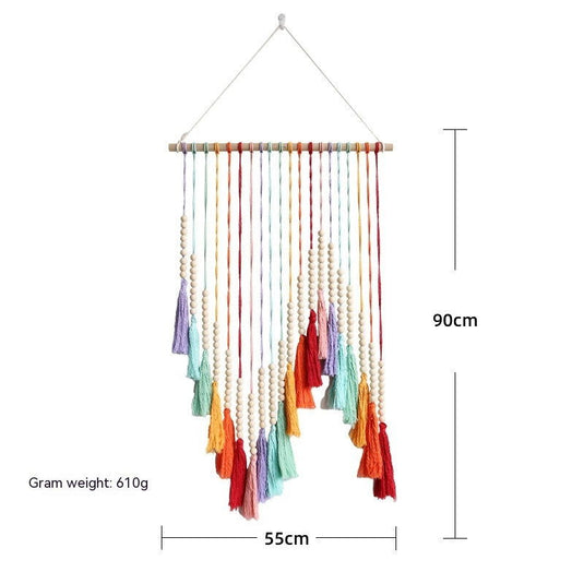 Colorful Tassel Tapestry Hand-woven Decorative Wall Hangings - Grand Goldman