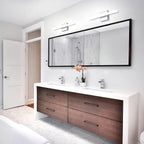 Combuh Modern Bathroom Light Fixtures Over Mirror 16 Inch IP44 9W Chrome Bathroom Vanity Light Bar for Bathroom Wall Light Fixtures Cool White 6000K - Grand Goldman