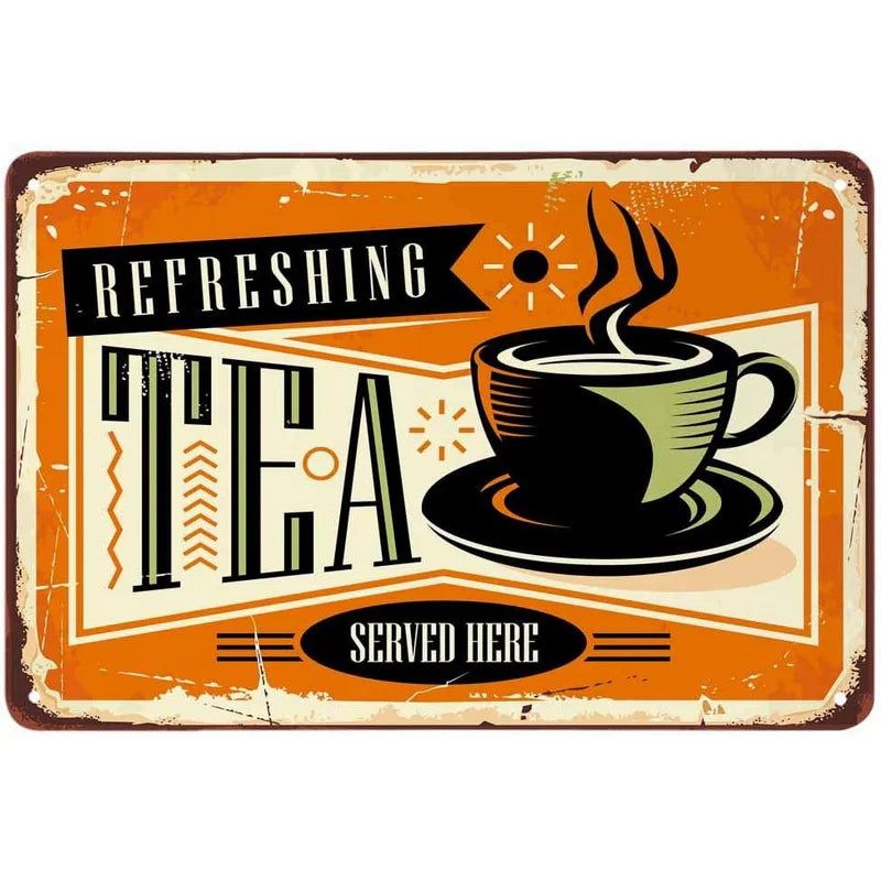 Come in we are open coffee beer tea Metal Tin Signs Posters Plate Wall Decor for Bars Restaurant Cafe Clubs Retro Posters Plaque - Grand Goldman