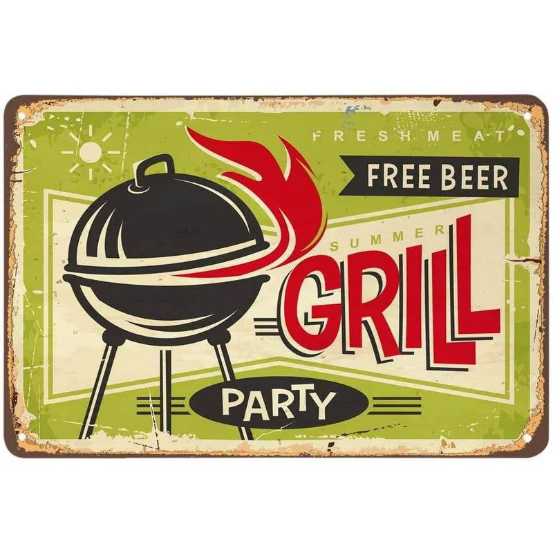 Come in we are open coffee beer tea Metal Tin Signs Posters Plate Wall Decor for Bars Restaurant Cafe Clubs Retro Posters Plaque - Grand Goldman