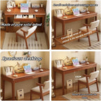 Computer Desk, Home Office Modern Desk and Chair Set, Wood Writing Desk, Executive Desk, Wooden Writing Desk Study Table, Home Office Study Desk(Brown,80CM-31.5IN) - Grand Goldman