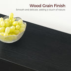 Console Table, 39.4'' Black Entryway Table for Hallway, Narrow Sofa Table Behind The Couch, Modern Foyer Tables for Entrance, Living Room, Corridor, Easy Assembly, Black CTHB16801 - Grand Goldman