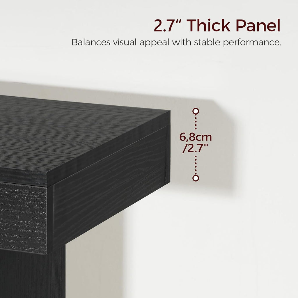 Console Table, 39.4'' Black Entryway Table for Hallway, Narrow Sofa Table Behind The Couch, Modern Foyer Tables for Entrance, Living Room, Corridor, Easy Assembly, Black CTHB16801 - Grand Goldman