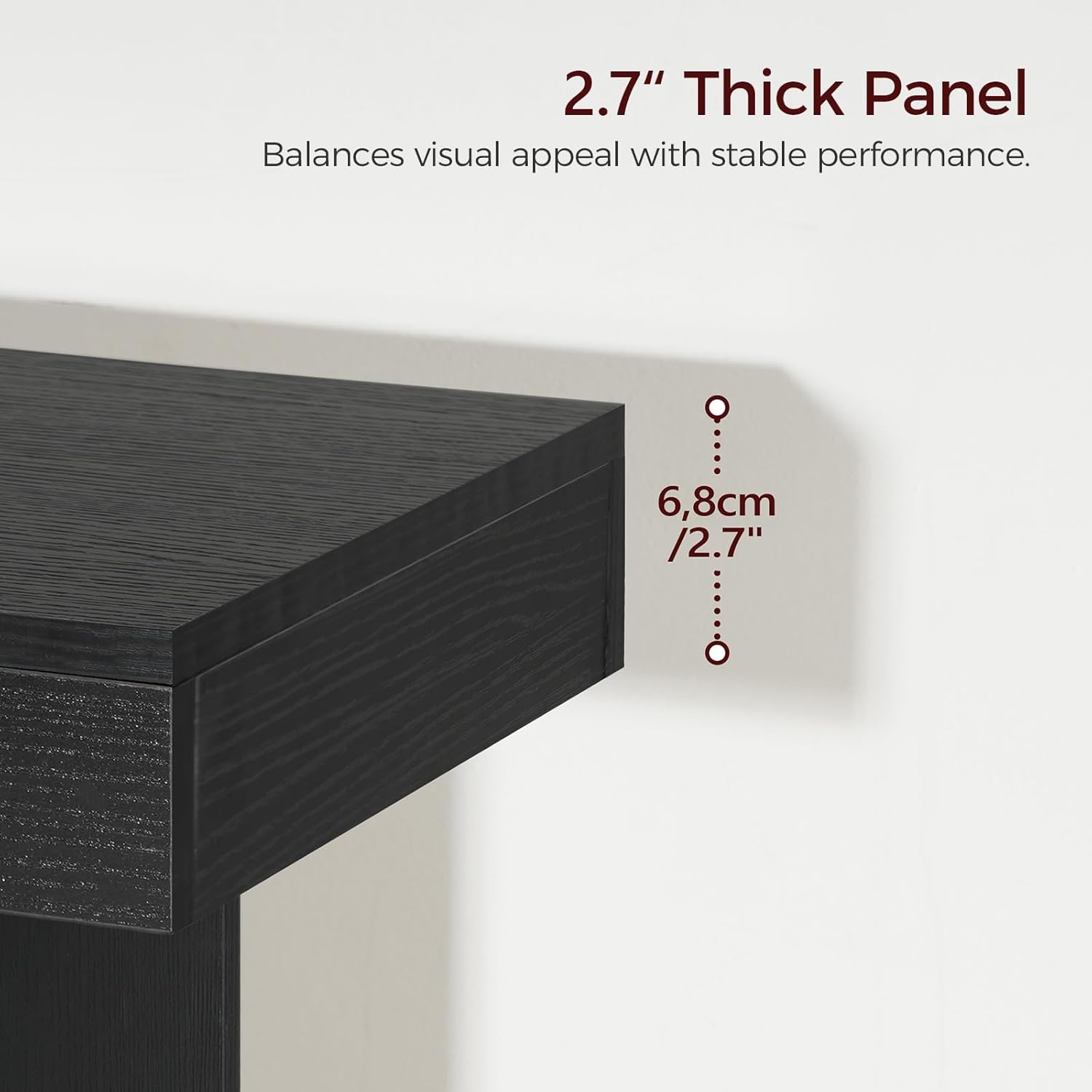 Console Table, 39.4'' Black Entryway Table for Hallway, Narrow Sofa Table Behind The Couch, Modern Foyer Tables for Entrance, Living Room, Corridor, Easy Assembly, Black CTHB16801 - Grand Goldman