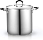 Cook N Home 4-Piece 8 Quart Multipots, Stainless Steel Pasta Cooker Steamer - Grand Goldman