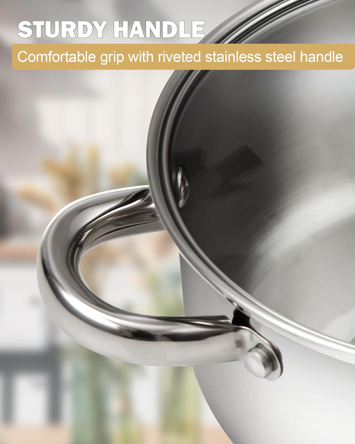 Cook N Home 4-Piece 8 Quart Multipots, Stainless Steel Pasta Cooker Steamer - Grand Goldman