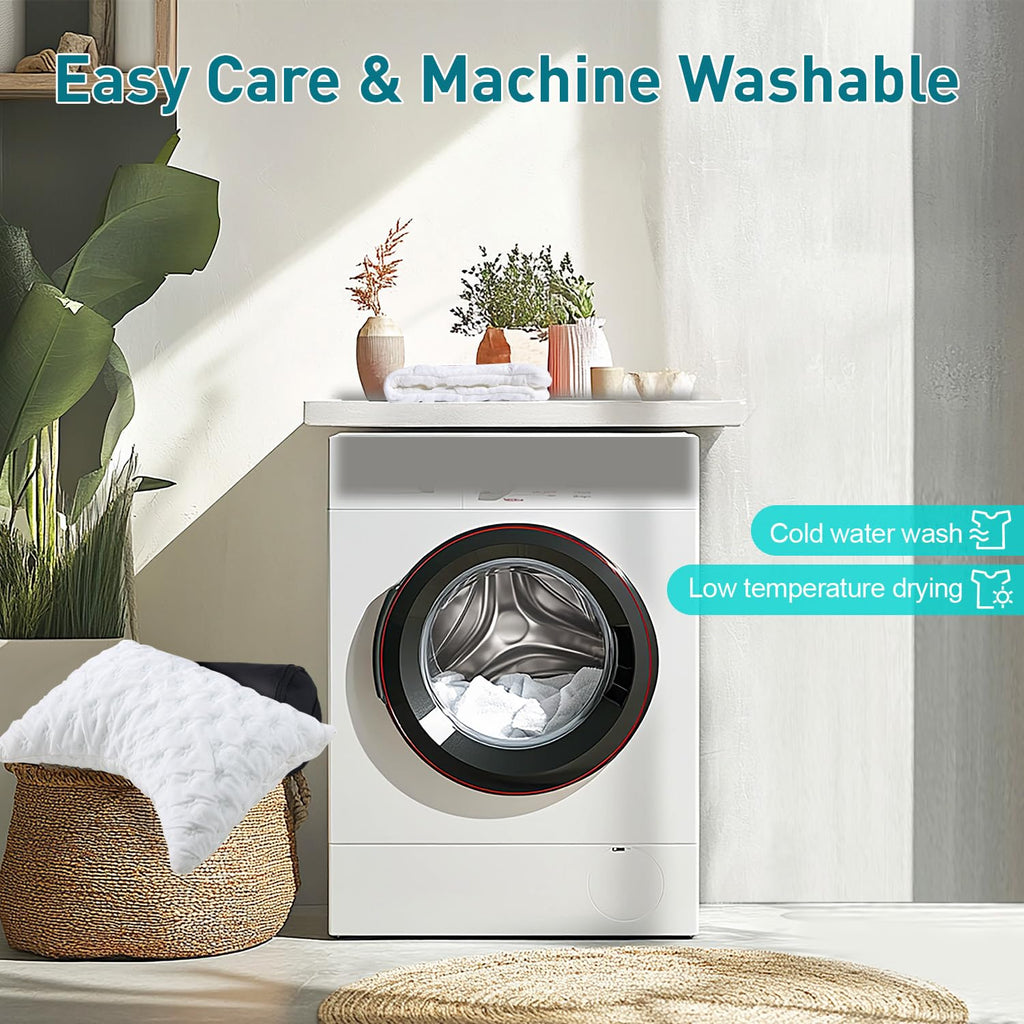 Cooling Side Sleeper Pillow for Neck and Shoulder Pain, Luxury Shredded Memory Foam Curved Bed Pillows for Sleeping Set of 1- Adjustable Queen Size- Washable Cover Crescent White - Grand Goldman