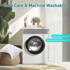 Cooling Side Sleeper Pillow for Neck and Shoulder Pain, Luxury Shredded Memory Foam Curved Bed Pillows for Sleeping Set of 1- Adjustable Queen Size- Washable Cover Crescent White - Grand Goldman