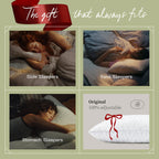 Coop Home Goods Original Adjustable Pillow, Queen Size Bed Pillows for Sleeping, Cross Cut Memory Foam Pillows - Medium Firm Back, Stomach and Side Sleeper Pillow, CertiPUR-US/GREENGUARD Gold - Grand Goldman