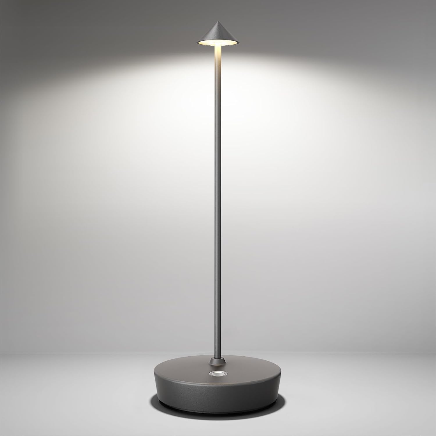 Cordless Table Lamps Rechargeable, 6000mAh Battery Operated LED Desk Lamp Outdoor Waterproof Portable Touch Dimmable Table Night Light for Patio Restaurant Dining Home Set of 2 Bronze - Grand Goldman